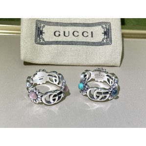 구찌002마몽자개플라워 반지(925실버)