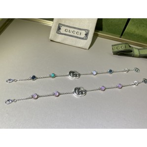 구찌003 마몽 플라워 자개팔찌 (925실버)